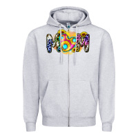 Heather Grey mom sunflower Zipper Hoodie - Zillion Design Studio