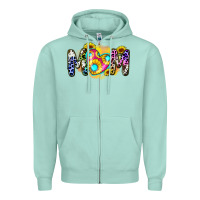 Seafoam mom sunflower Zipper Hoodie - Zillion Design Studio