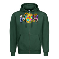 Sports Green mom sunflower Zipper Hoodie - Zillion Design Studio