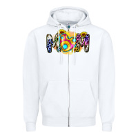 White mom sunflower Zipper Hoodie - Zillion Design Studio