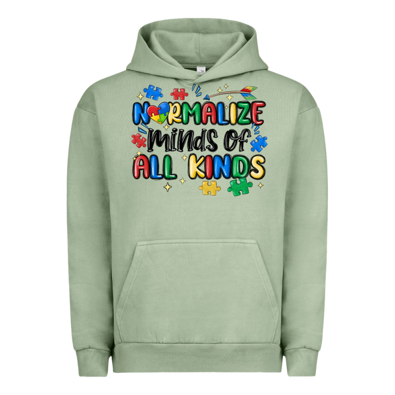 Normalize Minds Of All Kinds Urban Hoodie by MaliasSmallBusiness | Teevron