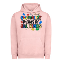 Pigment Salmon normalize minds of all kinds Urban Hoodie - MaliasSmallBusiness