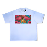 Grape Ice french bulldog floral license plate Urban Heavy Tee - Artiststas