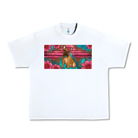 White french bulldog floral license plate Urban Heavy Tee - Artiststas