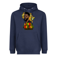 Navy juneteenth living freeish since 1865 Heavyweight Hoodie - HRA Design Shop