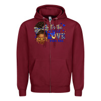 Burgundy sorority colors blue and gold it's the self love f Zipper Hoodie - texasbilliewilder