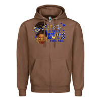 Sorority Colors Blue And Gold It's The Self Love F Zipper Hoodie | Teevron