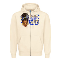 Sandshell sorority colors blue and gold it's the self love f Zipper Hoodie - texasbilliewilder