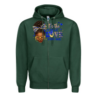 Sports Green sorority colors blue and gold it's the self love f Zipper Hoodie - texasbilliewilder