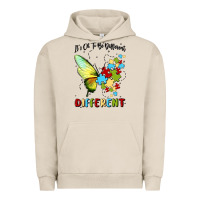 Pigment French Oak it's ok to be different Urban Hoodie - MaliasSmallBusiness