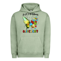 Pigment Oil Green it's ok to be different Urban Hoodie - MaliasSmallBusiness