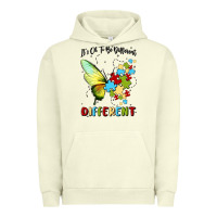 Pigment Pistachio it's ok to be different Urban Hoodie - MaliasSmallBusiness