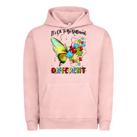 Pigment Salmon it's ok to be different Urban Hoodie - MaliasSmallBusiness