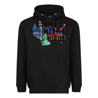 Black Merica Merica Merica vibes 4th of july Heavyweight Hoodie - CowGirlArtShop