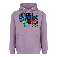 Lavender Merica Merica Merica vibes 4th of july Heavyweight Hoodie - CowGirlArtShop