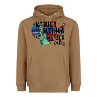 Toasted Coconut Merica Merica Merica vibes 4th of july Heavyweight Hoodie - CowGirlArtShop