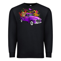 Black mardi gras truck king's cake Premium Sweatshirt - FaDigitalArtStudio