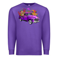 Purple mardi gras truck king's cake Premium Sweatshirt - FaDigitalArtStudio