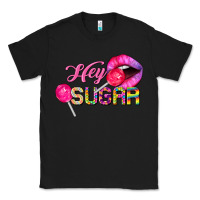 Black hey sugar valentine's day Classic Tee - FaDigitalArtStudio