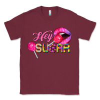 Burgundy hey sugar valentine's day Classic Tee - FaDigitalArtStudio