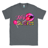 Charcoal Heather hey sugar valentine's day Classic Tee - FaDigitalArtStudio