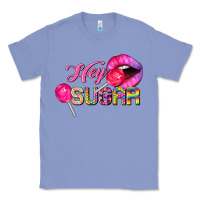Colony Blue hey sugar valentine's day Classic Tee - FaDigitalArtStudio