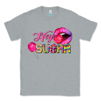 Heather Grey hey sugar valentine's day Classic Tee - FaDigitalArtStudio