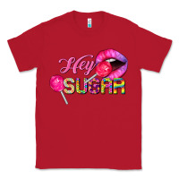 Red hey sugar valentine's day Classic Tee - FaDigitalArtStudio