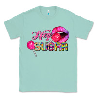 Seafoam hey sugar valentine's day Classic Tee - FaDigitalArtStudio