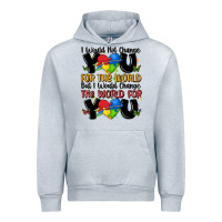 Heather Grey ı would not change you autism Urban Hoodie - MaliasSmallBusiness