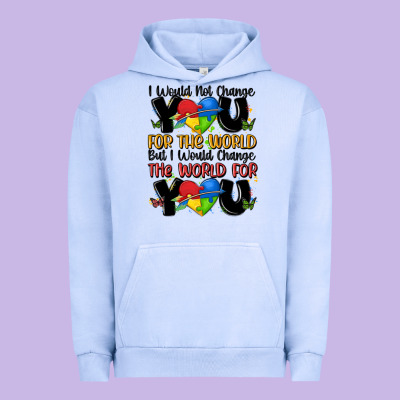 ı Would Not Change You Autism Urban Hoodie Designed By Maliassmallbusiness
