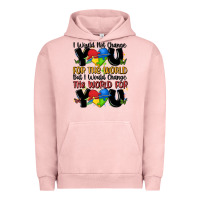 Pigment Salmon ı would not change you autism Urban Hoodie - MaliasSmallBusiness