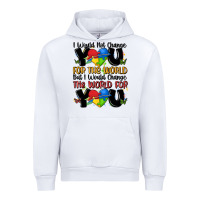 White ı would not change you autism Urban Hoodie - MaliasSmallBusiness
