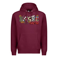 Burgundy western nurse mom Premium Hoodie - BarkalooDesign