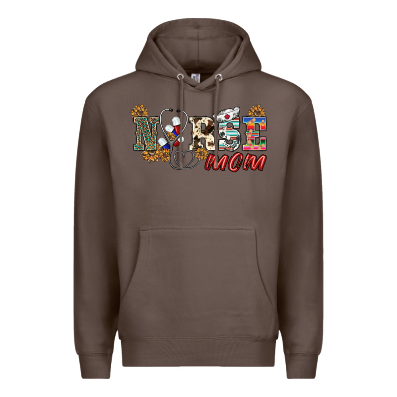 Western Nurse Mom Premium Hoodie by BarkalooDesign | Teevron