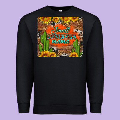 Small Business Mama Premium Sweatshirt Designed By Hra Design Shop