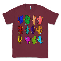 Burgundy christmas glitter cactus Classic Tee - Zillion Design Studio
