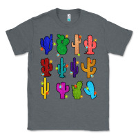 Charcoal Heather christmas glitter cactus Classic Tee - Zillion Design Studio
