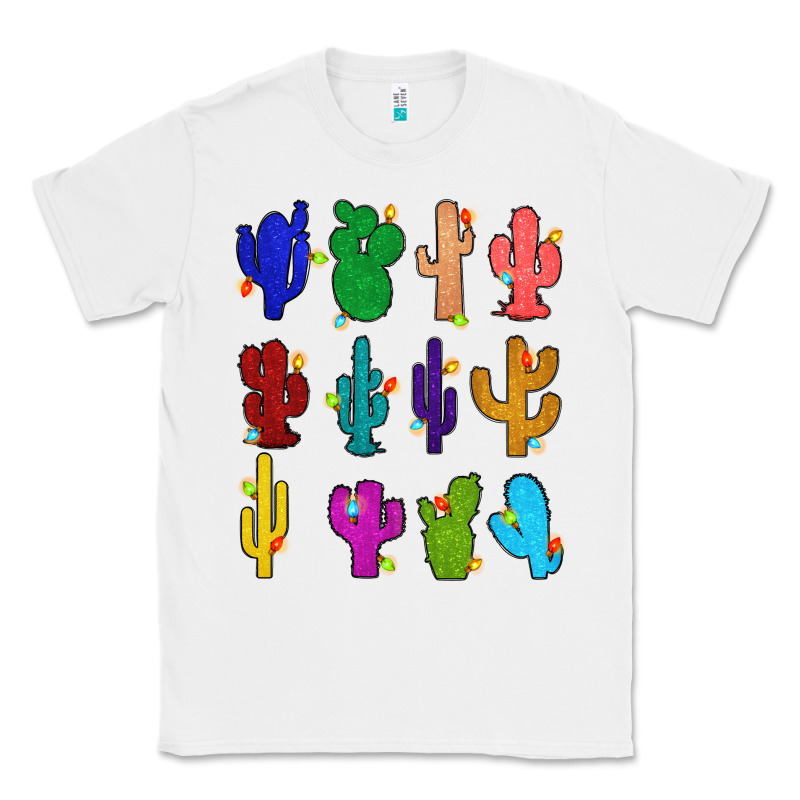 Christmas Glitter Cactus Classic Tee by Zillion Design Studio | Teevron