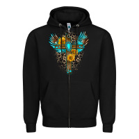 Black gemstone cross Zipper Hoodie - Zillion Design Studio