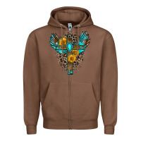 Chestnut gemstone cross Zipper Hoodie - Zillion Design Studio