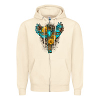 Sandshell gemstone cross Zipper Hoodie - Zillion Design Studio