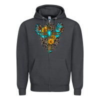 Smoke gemstone cross Zipper Hoodie - Zillion Design Studio