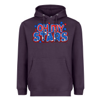 Plum Oh my stars 4th of july Heavyweight Hoodie - CowGirlArtShop