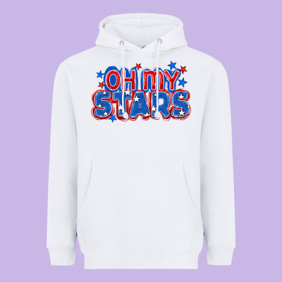Oh My Stars 4th Of July Heavyweight Hoodie Designed By Cowgirlartshop