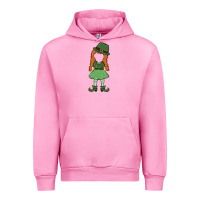 Fuchsia Pink leprechaun girl faceless Urban Hoodie - MaliasSmallBusiness