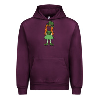 Mauve Wine leprechaun girl faceless Urban Hoodie - MaliasSmallBusiness