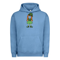 Pigment Pebble Blue leprechaun girl faceless Urban Hoodie - MaliasSmallBusiness
