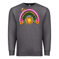 Charcoal Heather summer sun rainbow Premium Sweatshirt - HRA Design Shop