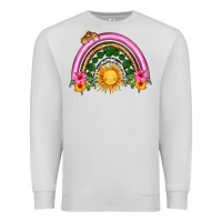Dove Grey summer sun rainbow Premium Sweatshirt - HRA Design Shop